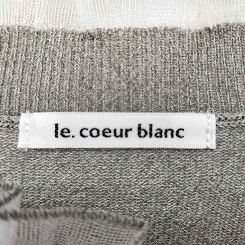 ルクールブラン le.coeur blanc シアーフリルニットプルオーバー レディース JPN:38